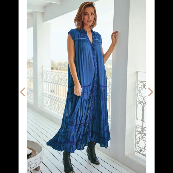 ⬇️NWT Free People Pretty Cozy Maxi Dress - Picture 5 of 16